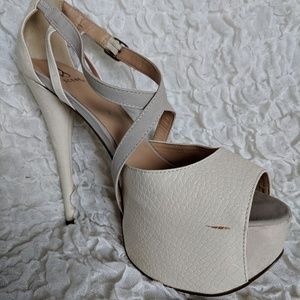 Sexy Strappy Peep Toe Pumps